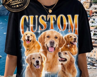 Custom Face T-Shirt: Bootleg Rap Tee, Personalized Photo Gift