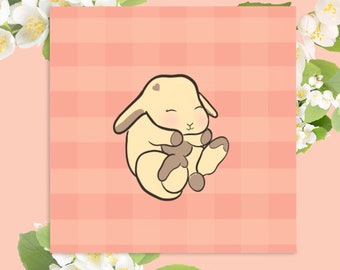 Esthetische Mini Bunny Art Print