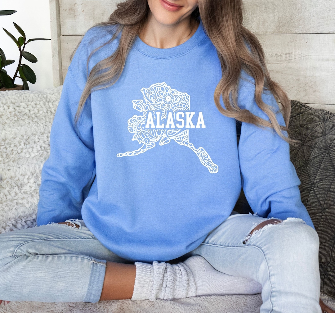 Alaska Sweatshirt Travel Sweatshirt National Park Etsy