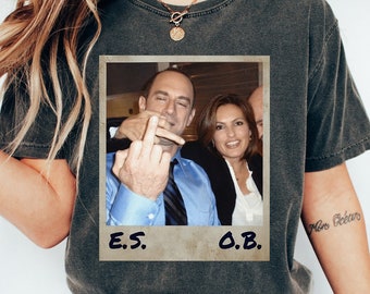 Camicia Elliot Stabler e Olivia Benson retrò Comfort, maglietta Elliot e Olivia, maglietta SVU Law And Order, maglietta grafica anni '90, maglietta film anni '90