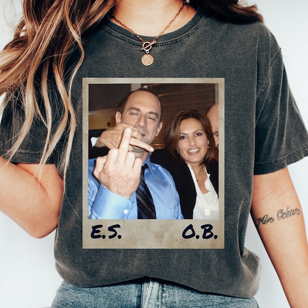 Retro Comfort Elliot Stabler en Olivia Benson shirt, Elliot en Olivia tshirt, Law and Order SVU Tee, jaren '90 Graphic Tee, jaren '90 film tshirt