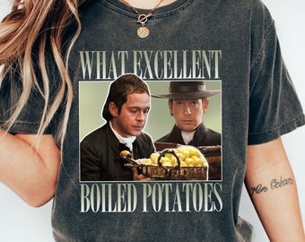 T-shirt divertente con meme di patate bollite, maglietta Orgoglio e pregiudizio, camicia Fitzwilliam Darcy, camicia Bennett Dole, maglietta grafica del film