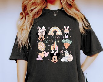 Disney Easter Day Shirt, Magical Castle Easter Sweatshirt, Mickey Bunny Tee, Retro Mickey Easter Crewneck Disney Easter Gift, Egg Hunt Shirt