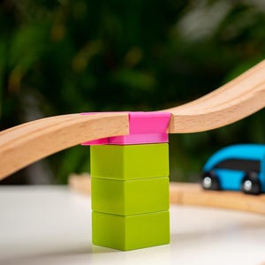 Set di adattatori Duplo, intersezione dei binari del treno in legno Brio, compatibile con i treni Brio e IKEA