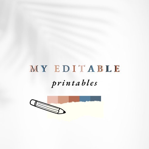 MyEditablePrintables - Etsy