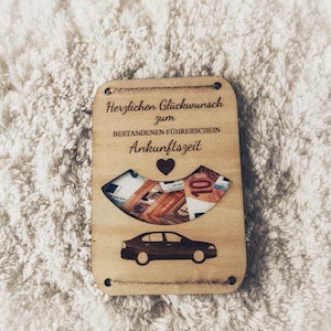 SVG-bestand parkeerschijf rijbewijs! Houten geld cadeau