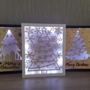 3 file SVG per cornici Buon Natale e belle con l'illuminazione!