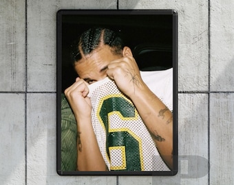 Drake poster vintage rapper wall art aesthetic drake print for all the dogs merch drizzy rapper room decor hiphop wallart drake gift for him