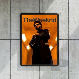 The Weeknd Poster After Hours Print Music Art Dark R&B Aesthetic Wall Decor Gift for Him The Weeknd Merch Minimalist Music Poster