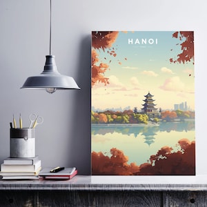 Hanoi Print, Hanoi Poster, Hanoi Wall Art, Hanoi, Vietnam Poster, Vietnam, Vietnam Print, Hanoi Travel, Hanoi Gift, Vietnam Wall Art