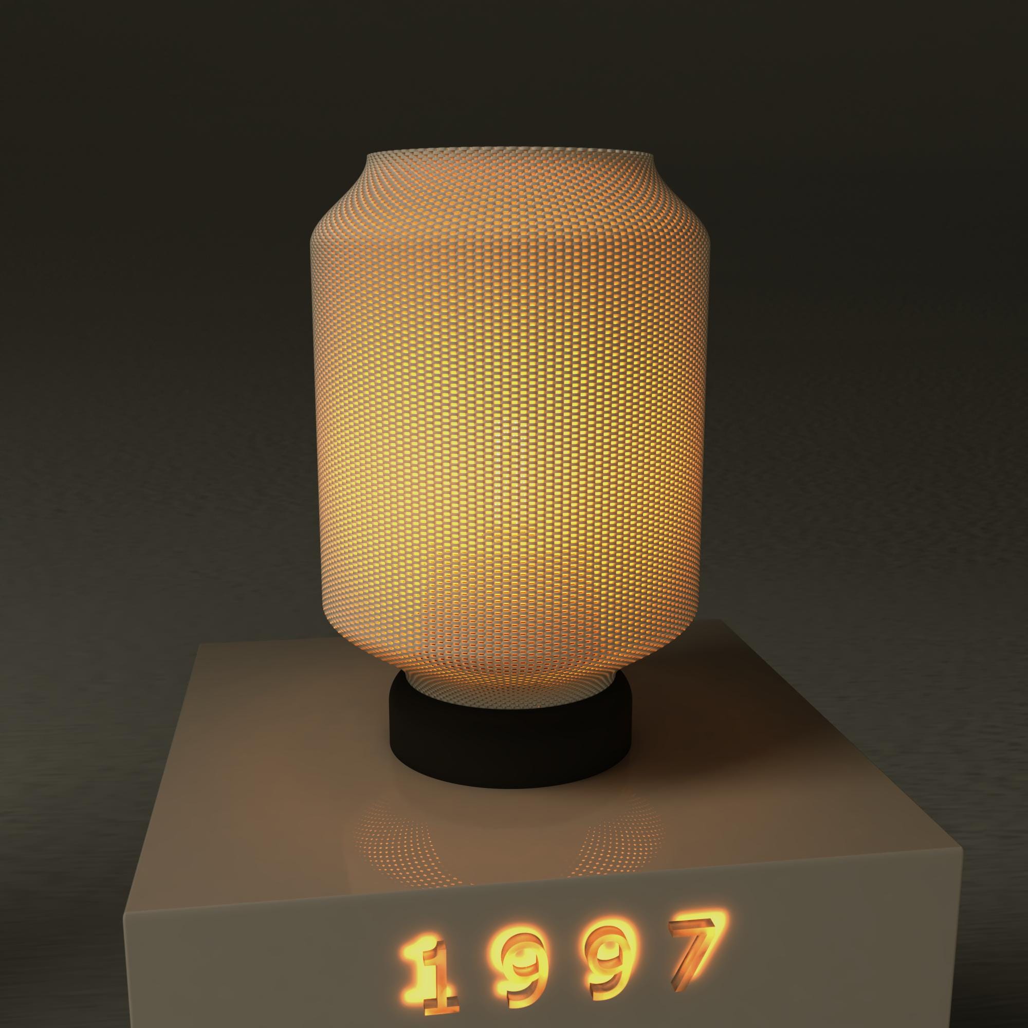 3D Printed Lamp STL – Modern Ambient Table Light Shade (digital ...