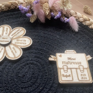 Magnet personnalisable marguerite ou cartable