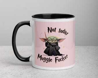 Taza Grogu Magia Hecho a Mano Anime 11oz Cerámica Regalo Accesorios Anime Taza Regalo Sublimación Kawaii Adorable Bebé Verde