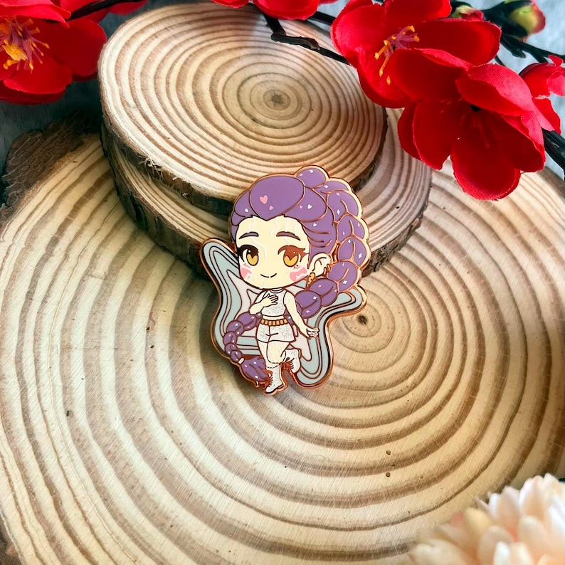 Shiny Rumi Enamel Pin Chibi Kpop | Cute Anime Idol Demon Hunter Pin ...