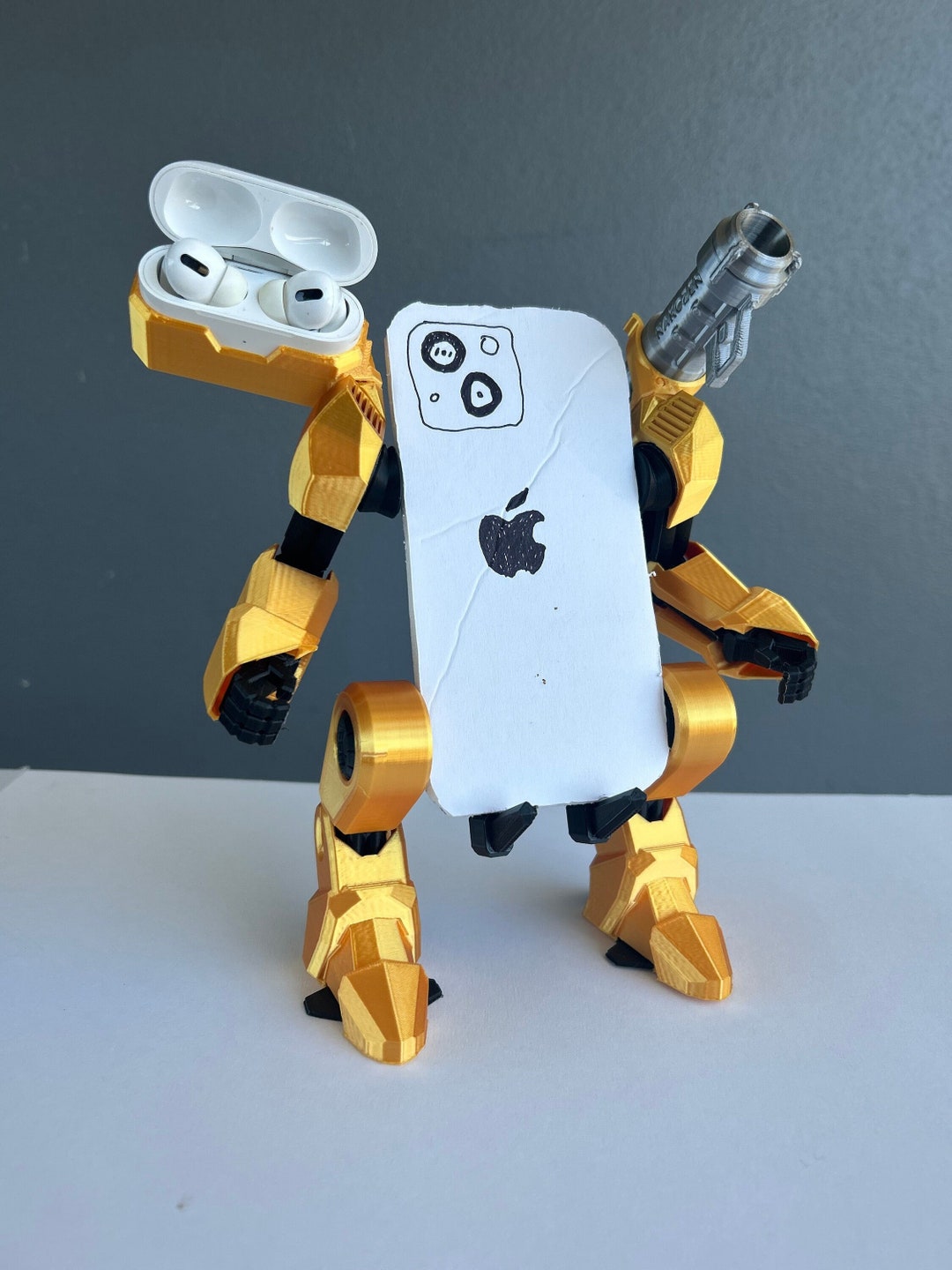 Mobile Exo Suit Phone Stand by JAJAUM3D Heavy Duty 3D Print for iPhone Samsung Pixel Note W