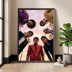 Michael Jackson-affisch, King of Pop-väggkonst, MJ Eras-tryck, retromusikdekor, 80-talspopkultur, musiklegend-present, popstjärnekonst