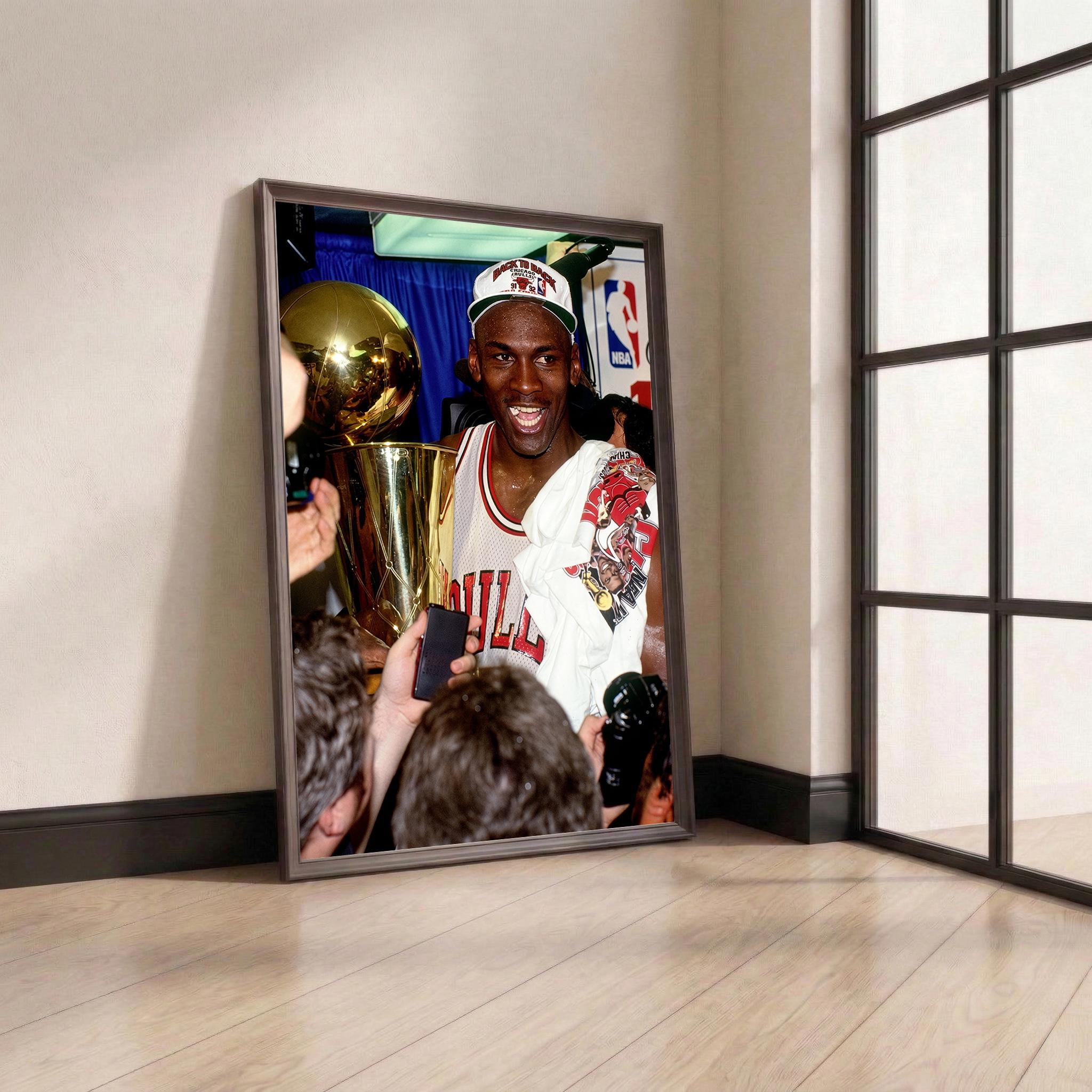 Michael Jordan Poster, 90s Vintage Basketball Wall Art