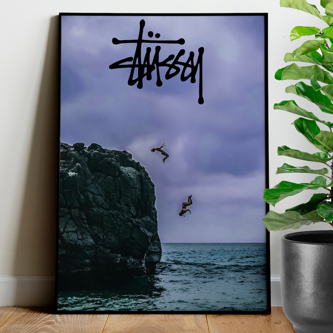 Stussy Streetwear Poster Aesthetic Diver Summer Vintage Room Decor - Etsy