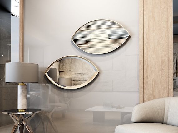 Pejo De Pared Ovalado Grande Y Negro Pejo Moderno Con Marco De Metal Para Decoración Del Hogar Interior De Lujo Sala De Tar Baño Dormitorio Salón Hotel - China Pejo Retrovisor Interior