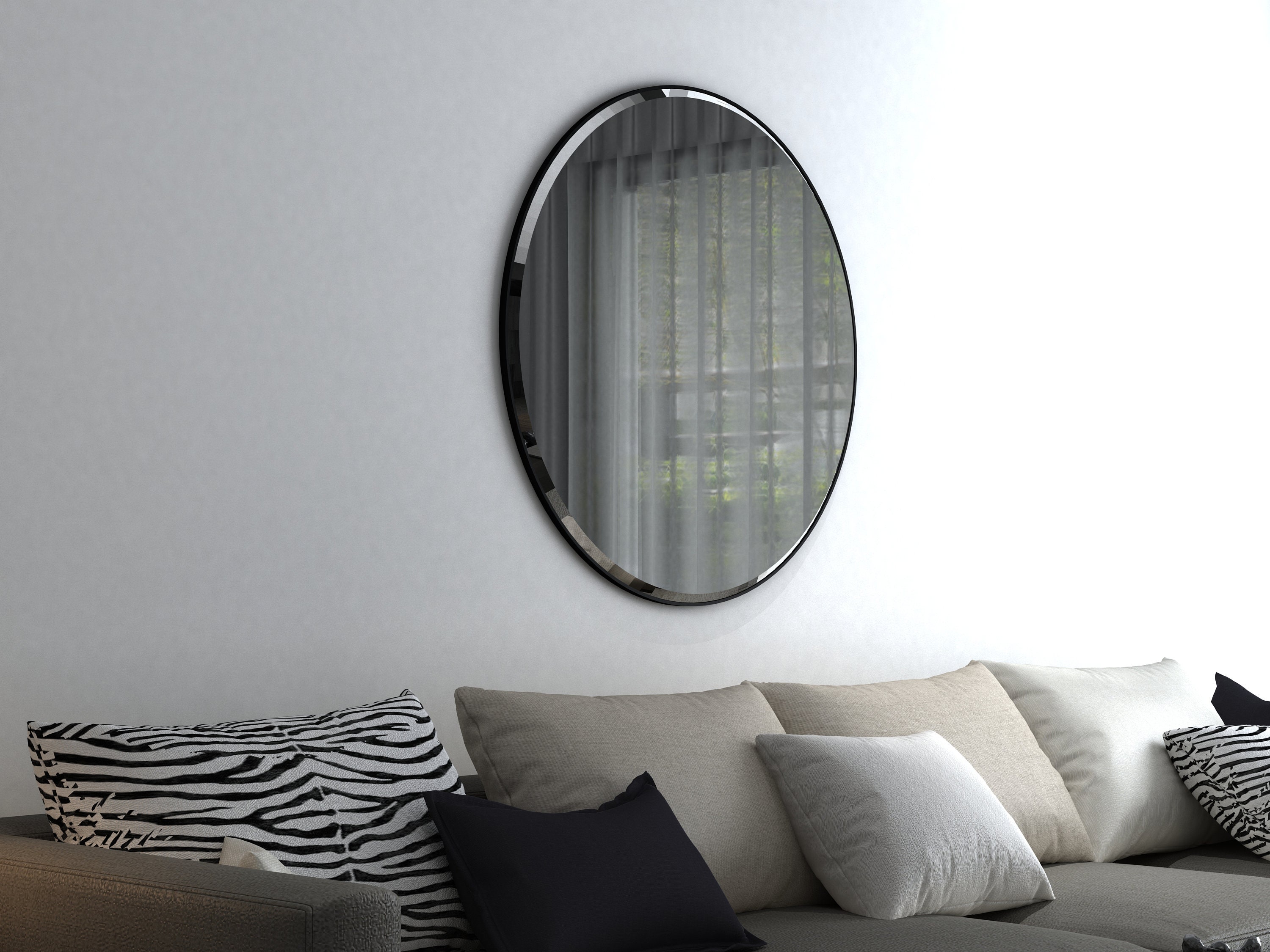 Bathroom Mirror, Round Wall Mirror, Large Wall Mirror, Vanity Mirror ...