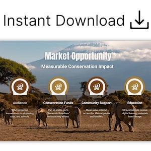 Nature film pitch template — fully editable Canva slides for documentary director pitches