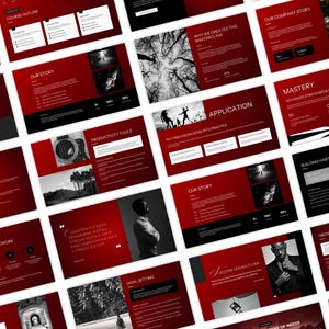 Business life coach masterclass canva template instructor profile course outline slides