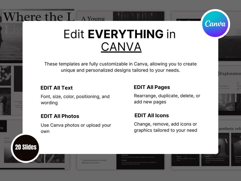 Film pitch deck template mobile view — editable on any device in Canva