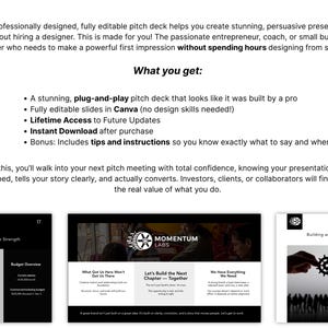 Business strategy template — KPI and objectives layout editable in Canva