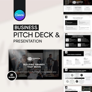 Strategic plan template Canva — editable business strategy slides for teams and founders