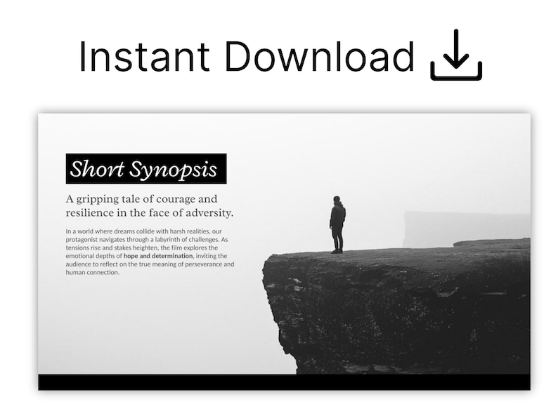 Indie filmmaker pitch deck template — 20 Canva slides for drama and narrative film funding