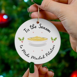 Mashed potato christmas ornament Clearance