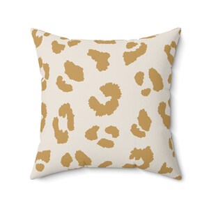 Leopard Print Pillow, Animal Print Pillow, Trendy Throw Pillow, Animal Print Decor, 16x16 Pillow, 18x18 Pillow, Fashion Pillow, Chic Pillow