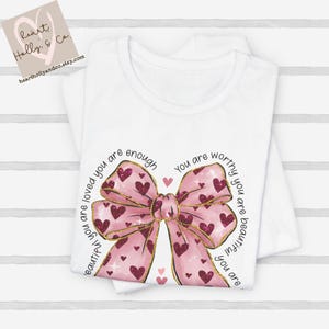 Coquette Valentine, Shirt, Bow Shirt, Teacher Valentine, Shirt, Coquette Gift Ideas, Valentine T-Shirt, Bow T-Shirt, Heart Shirt, Mom Shirt