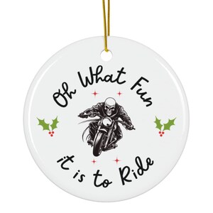 Motorcycle Ornament, Oh What Fun, Bike Ornament, Motorcycle Ornaments, Bike Ornaments, Bike Rider Ornament, Biker Ornament, Biker Ornaments
