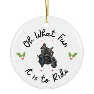 Motorcycle Ornament, Oh What Fun, Bike Ornament, Motorcycle Ornaments, Bike Ornaments, Bike Rider Ornament, Biker Ornament, Biker Ornaments