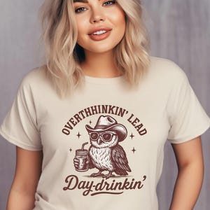 Vintage Western Owl Design for Shirt | Funny Owl Tshirt | Trendy Funny Tee | Retro Graphic Vintage T Shirt | Owl Lover Gift