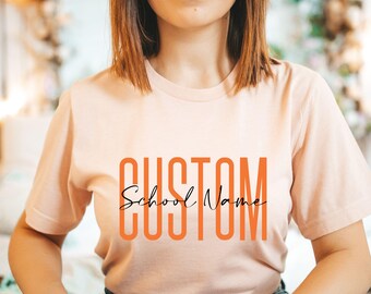 Custom School Name Shirt, Custom Teacher Shirts, Grade Teacher Team Shirt, Matching Teacher Shirts, Back to School, Elementary Teacher Shirt