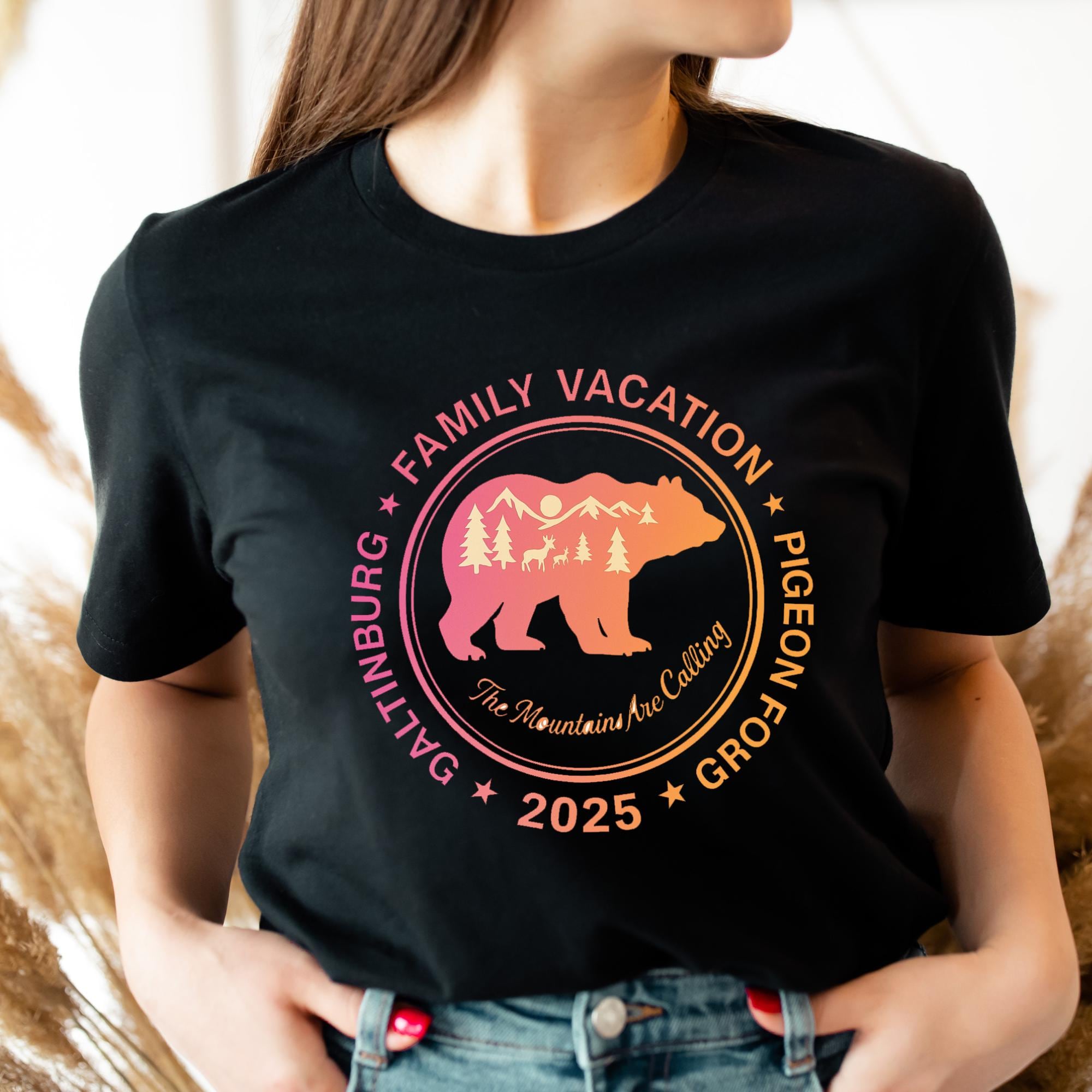 Family Vacation 2025 Shirt | Gatlinburg Pigeon Forge Tee | Vacation Crew Shirt | Mountain Trip Shirt | The Mountains Are Calling Tee
