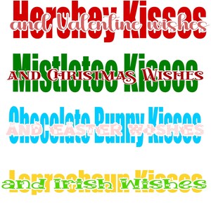 Vacanze, vacanze, baci e auguri, baci e auguri per le vacanze, Natale, Pasqua, San Patrizio, San Valentino, carino svg per le vacanze
