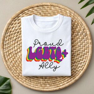 Pride Month Tshirt, Gay Pride PNG, LGBT Verbündeter Png-Dateien, Pride Ally Shirt png, Stolz T-Shirt, Rainbow Lgbtq PNG, Pride Month PNG, Pride Shirt