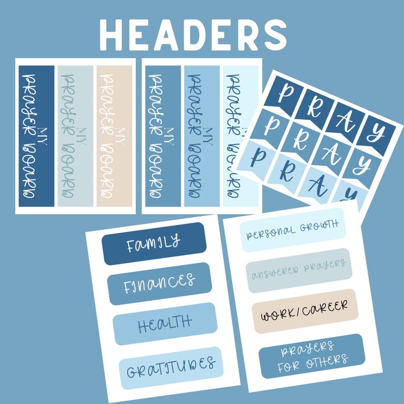 2026 Prayer Board Kit: Coastal Printable Prayer Requests, Bible Verses ...