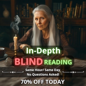 Lectura psíquica a ciegas LA MISMA HORA, lectura psíquica de cartas de tarot sin preguntas, lectura a ciegas el mismo día, lectura de tarot a ciegas honesta y detallada.