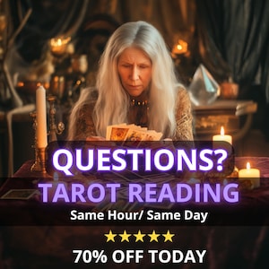SAME HOUR Question Tarot Reading, Tarot Reading Blind Psychic Reading, Same Day Tarot Reading, Psychic Tarot Reading, Psychic Medium Reading