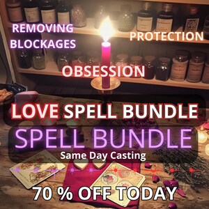 Love Spell Bundle With Obsession Protection And Block Removal For Deep Connection Lasting Passion Energetic Safety And True Love Same Day