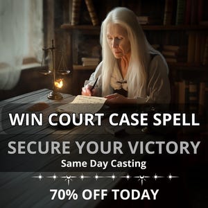 Win Court Case Spell For Legal Success And Justice, Powerful Win Court Case Spell For Favorable Outcome Win Legal Spell for Legal Protection