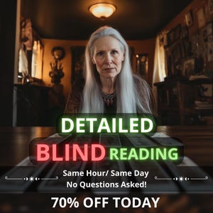 GLEICHE STUNDE Blindlesung, keine Frage Psychic Tarot Kartenlegung, Gleiche Tag Blindlesung, Ehrliche und Detaillierte Blind Tarot Lesung Medium