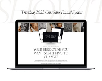 Trending 2024 Showit Sales Page Funnel | Showit Website template for Wedding Photographer, Fashion Content Creator, Coach | Instant Download