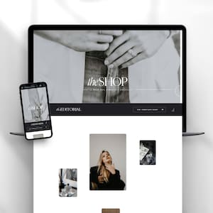 Showit Website Shop for Photographer, website template, Showit website Shop, sell product website, Premium Shopping, Cart item, Product sale