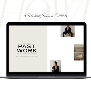 Showit Template with Commercial License | Scrolling Portfolio Canvas | Website template for Photographer, Designer | Instant Download