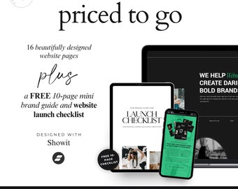 Showit Web Template for a Wedding Photographer, Coach, Creator, Influencer, Salon Stylist, Service Vendor | Instant Download | Trending 2024